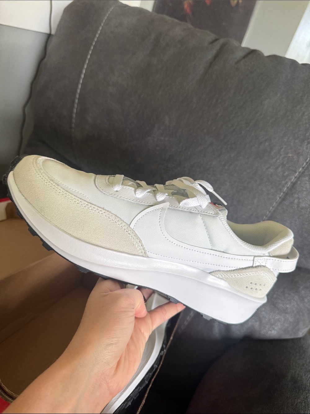 Nike Women's White Cream Athletic Sneakers